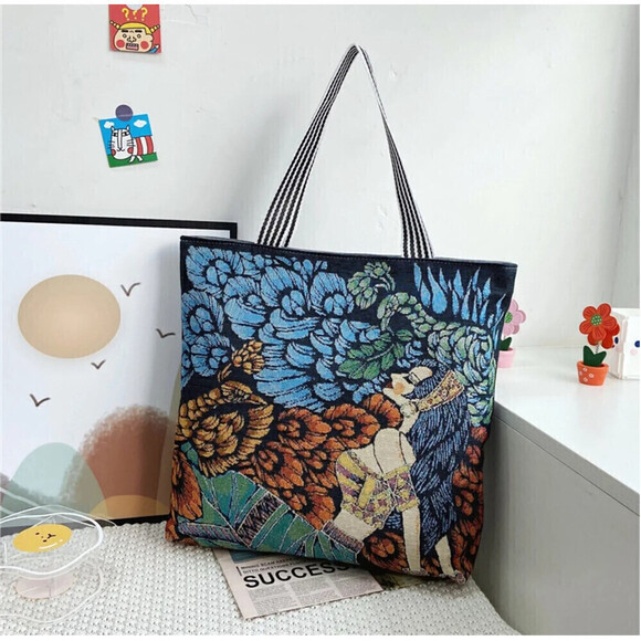 Canvas Large Handbag - Picture 1 of 5